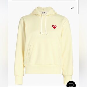 Comme does Garçon Play Hoodie with Heart Logo